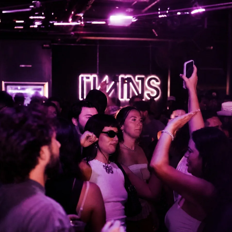 Crowd dancing inside TWINS Nightclub