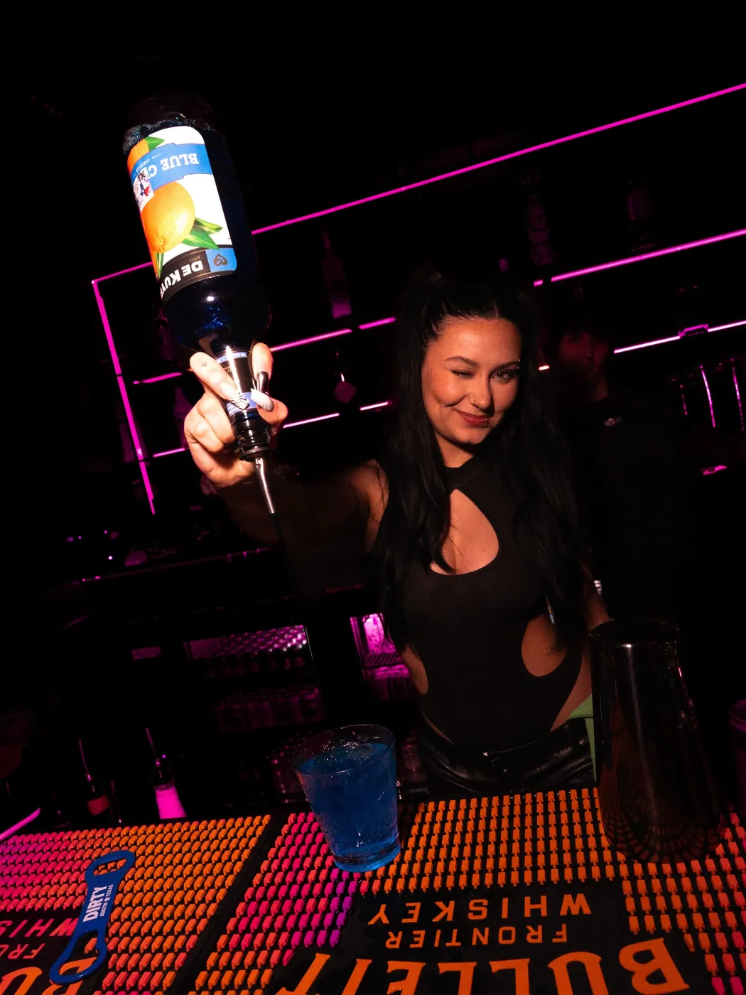 VIP bottle service with sparklers